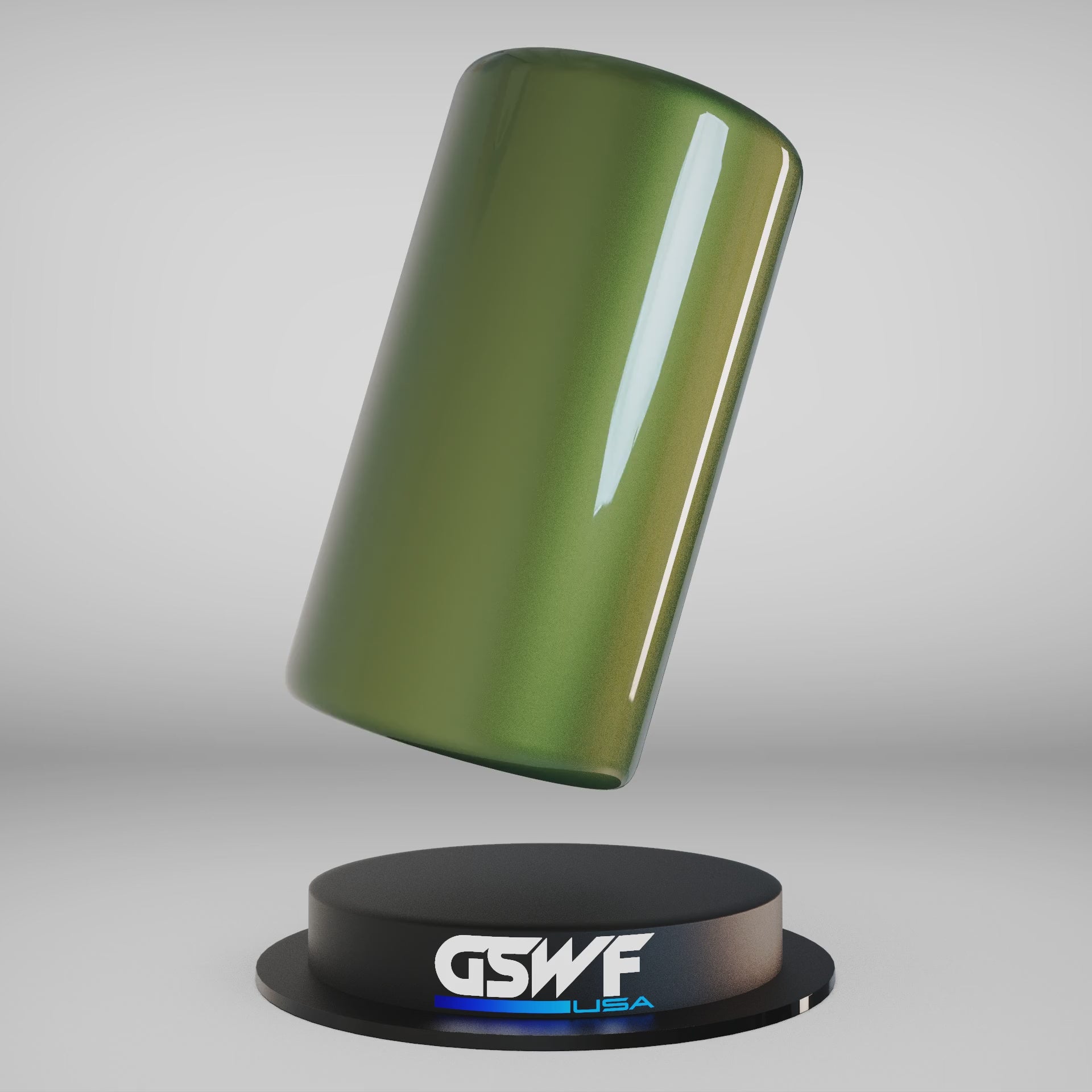 green metallic car paint film